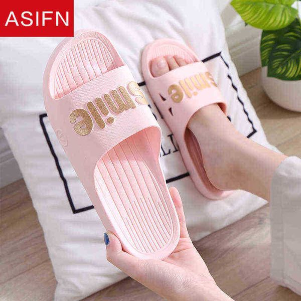 Asifn Summer Cartoon Slippers Lovers Mute Crocodile носить тапочки за пределами дома, женщины, купающие ванную комнату zapatos para mujer j220716