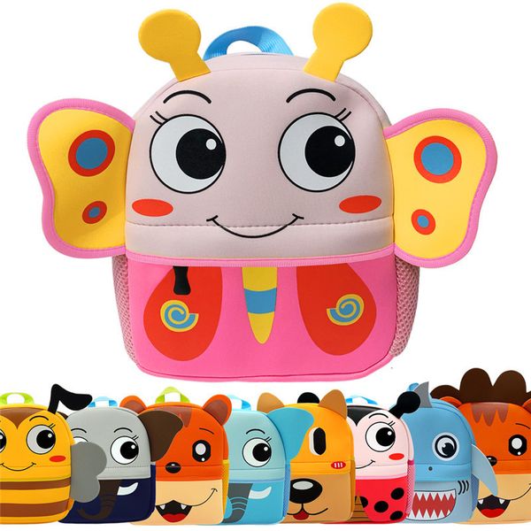 Zaini 3D Animal Children Brand Design Girl Boys Zaino Baby Kids Bag School s Kindergarten Cartoon mochila escolar 221122