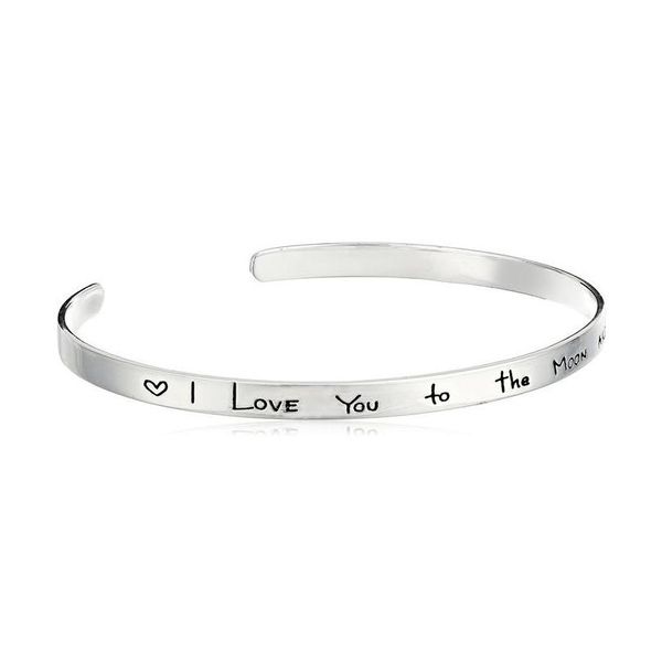 Armreif, verstellbare Manschette, Armreifen für Frauen, graviertes Zitat, inspirierendes Armband, Geburtstag, Weihnachten, lustige Geschenke, Drop-Lieferung Dhljl