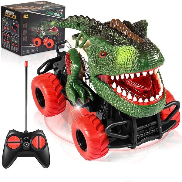 Elektrisches RC-Auto mit Fernbedienung, Dino, RC-Dinosaurier, Geländewagen, Tyrannosaurus Rex, für Kinder, wettbewerbsfähiges Fahrspielzeug, Game Boy, Geburtstagsgeschenke 221122