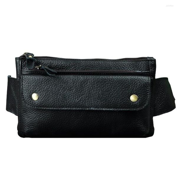 Bel çantaları moda orijinal deri unisex crossbody askı çantası tasarımı gündelik seyahat sigara kasası çantası fanny kemer paketi 8136-b