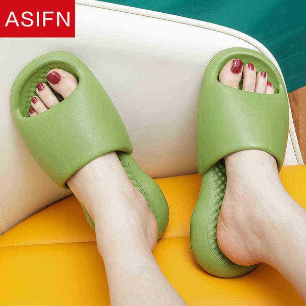 ASIFN Mulheres Massagens internas chinelos de chinelos de verão Casais House Slippers Antislip Plastic Man para casa de banho de banho em casa Sapatos de praia J220716