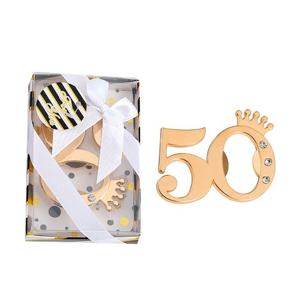 20 Stück Flaschenöffner mit der Nummer 50, Geburtstagsgeschenke, 50. Jahrestag, Andenken, Zeremonie, Token, Event-Souvenirs, Tischdekorationen, Ideen