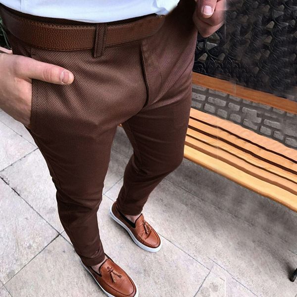 Men's Tracksuits Mens calças marinhas homens longos negócios casuais flen calças expansíveis de calças de calça à planta da calça de calça 221122