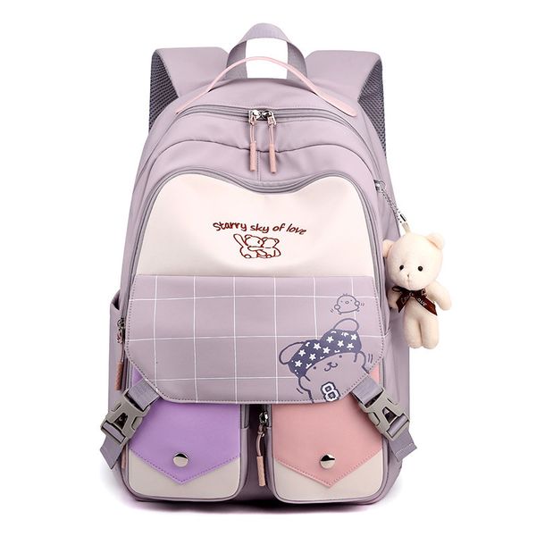 Mochilas Sacos de Escola Infantis à prova d'água para meninas Backpack da Backpack School School School School Kids Bag Mochila Infantil 221122