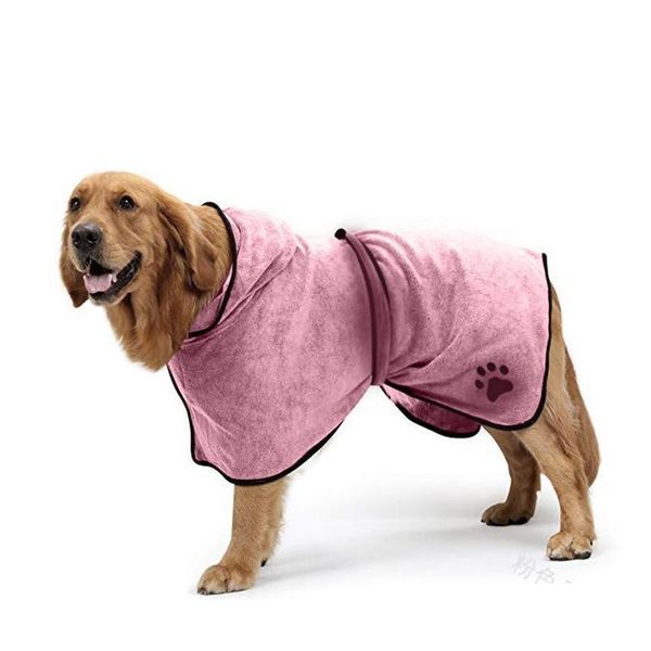 Dog Apparel Pata de impressão de impressão de animais de estimação Roupa de banheira de banheira MTI MTI Moda absorvendo água mágica Stick Novo 20by P dhqwb