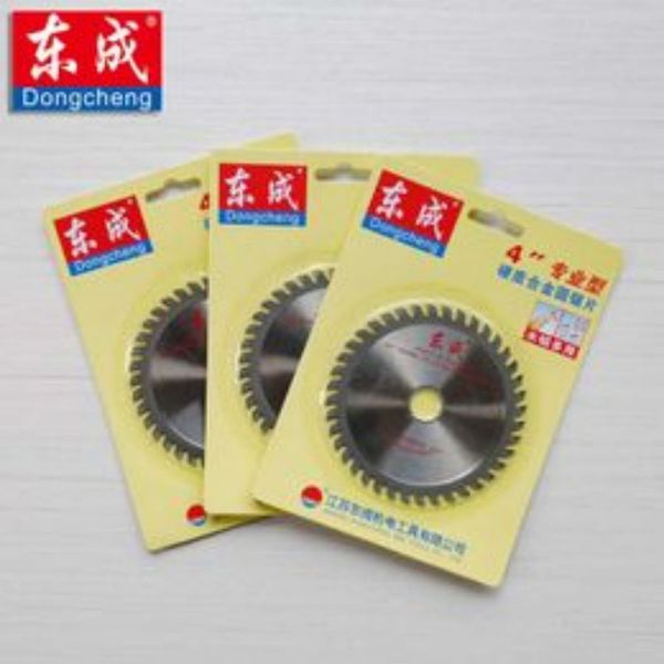 Dongcheng vi lâminas 105 mm 40 dentes 4 polegadas TCT Lâminas de serra circulares 105 1,8 20mm de alumínio de madeira de corte. Arbor 20 / 16mm