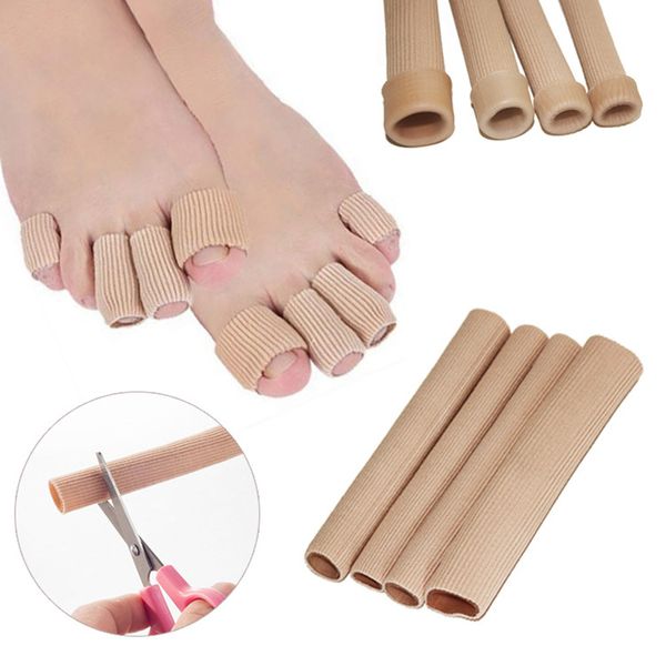 Piedi Correttore Dito Correttore Solette Tessuto Gel Silicone Tubo Borsite Dita Dita Separatore Divisore Protettore Calli