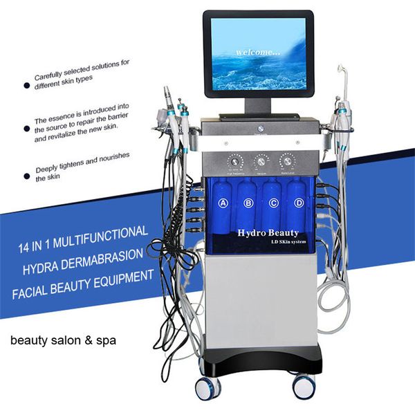 Hydra-Dermabrasion, Mikrodermabrasion, Schönheitsausrüstung, Hydrodermabrasion, Wasser-Diamant-Dermabrasionsmaschine, BIO-Photonen-Gesichtspflege, Hautaufhellungsinstrument