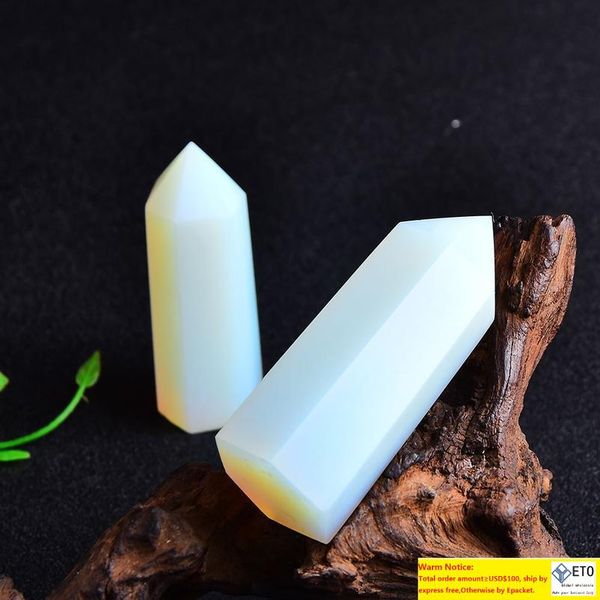 1pc Crystal Opal Quartz Point Healing Stone Bower Hexagonal Prisms 80 мм Обелиск Улише