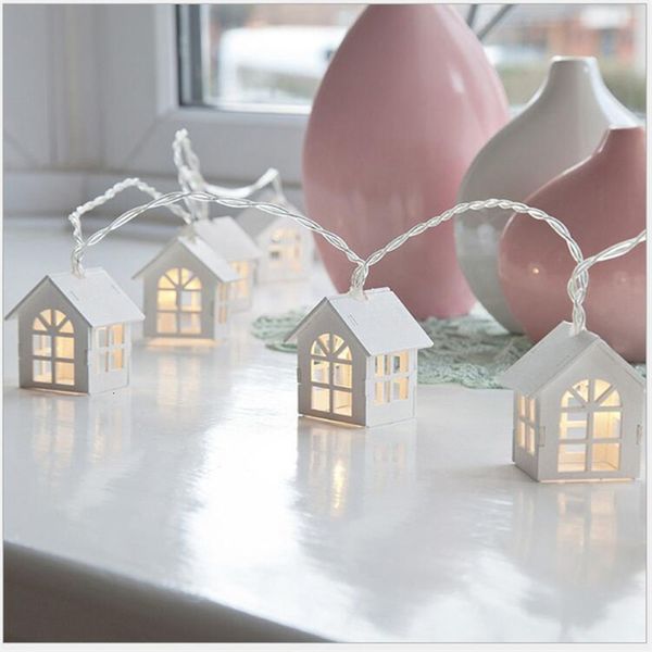 Decorazioni natalizie 15m 10 pezzi a led Tree Christmas House Style Firy Light String Wedding Natal Ghirland Year Decorazioni natalizie per casa 221123