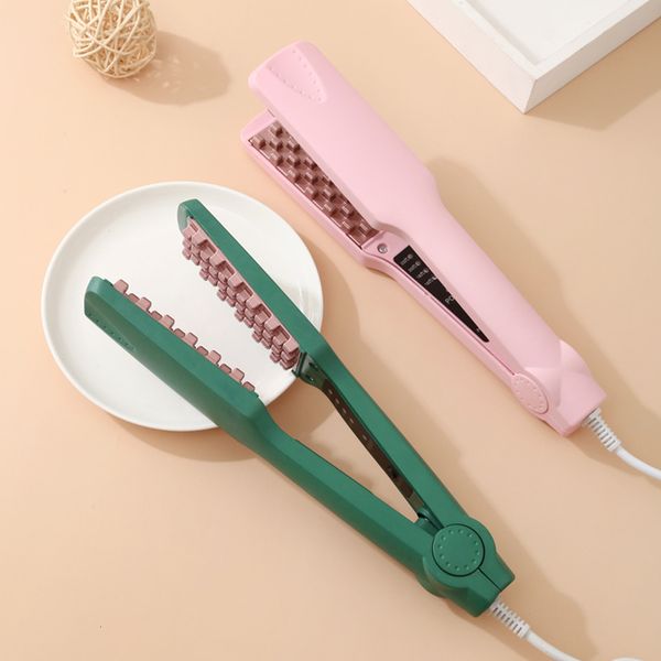 Керлинг Irons Professional Volumizing Hair Ceramic 3D Grid Crimper Crimper Corn Perm Slin