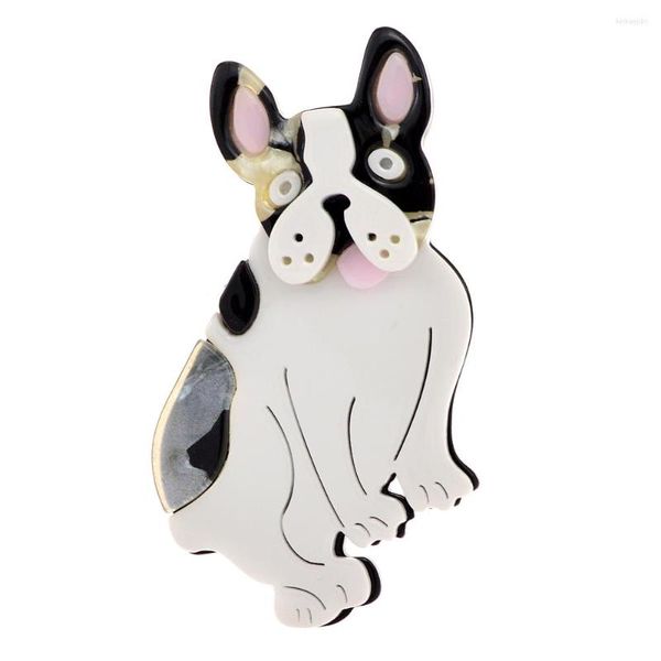 Broschen CINDY XIANG Cartoon Haustier Hund Niedlichen Tier Acryl Brosche Pins Abzeichen Kleidung Kragen Revers Tasche Schmuck Für Weihnachtsgeschenke