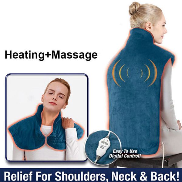 Elektrische Decke Flanell Gesundheit Relief Wrap Hals Schulter Rücken Muskeln Schmerzen Heizung Pad Lange Massieren Wärme Haushalt Massagegerät 221122