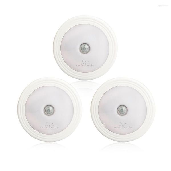 Lampade da parete Infrarossi magnetici IR Ovunque Sensore di movimento luminoso Led Accensione/spegnimento automatico Luce notturna Funzionamento a batteria Corridoio Percorso Armadio