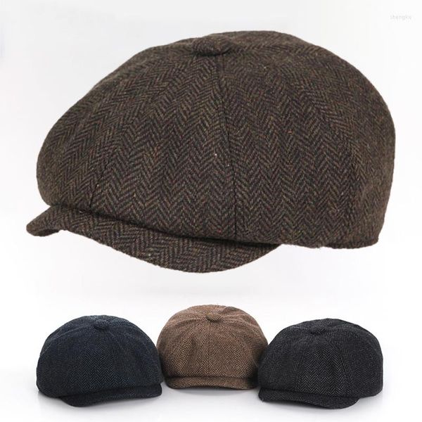 Accessori per capelli Autunno inverno Cappello per bambini per ragazze e ragazzi beretto vintage berretto vestiti ottagonali nati pografia