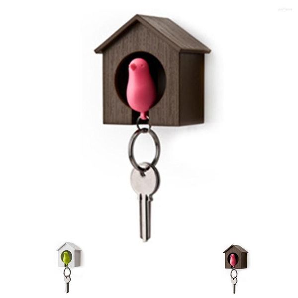 Ganchos 2022 Birdhouse Shape Kichain Chave de pássaro ninho de ninho de pássaro Casa -chave ANELO ANELO DE WALLING STARTS