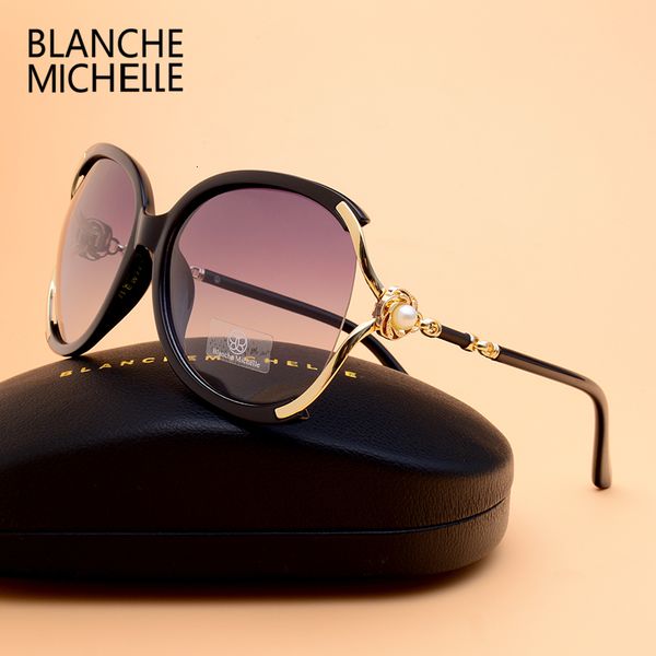 Occhiali da sole Blanche Michelle Donna Polarized UV400 Designer di marca Occhiali da sole sfumati di alta qualità Oculos femminili con scatola 221122