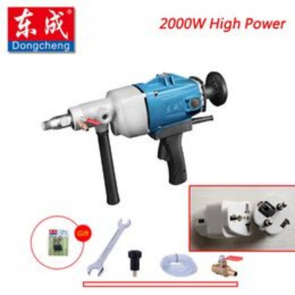 Dongcheng 2000W Diamond Drill 180-мм алмазной ядра с ручной ручной работы для бетонной стены Electric Drill Z1Z-FF-180