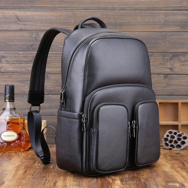 Backpack Brand Backpacks Backpacks Moda Fashion Real Student Student Boy Business Laptop School Bag