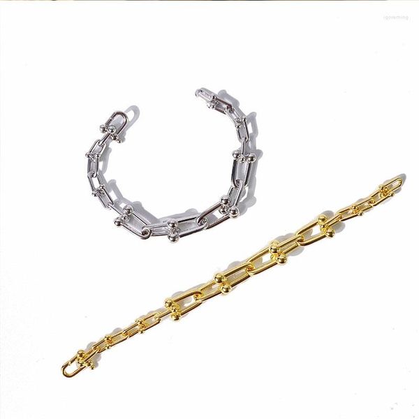 LINK BRACELES PUNK PUNK BRACELE MENINAS MENINAS ACESSÓRIOS DE CASAL 2022 Japão Coréia Jóias de Luxúria Presente Atacado