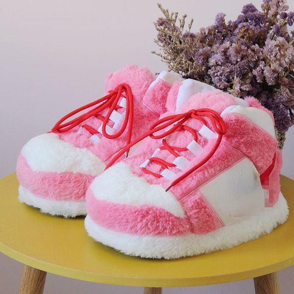 Pantofole Outdoor Winter Warm Women Cute Home Unisex Sneakers Uomo House Floor Cotton Shoes Donna EU 35-44 Plush Sliders 221122