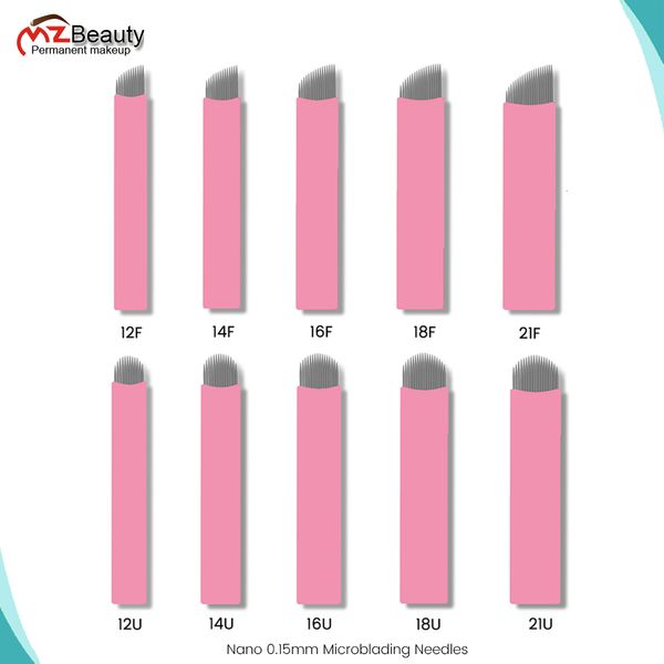 Tattoo-Nadeln Nano Microblading 015 mm Augenbrauenklingen Microblade Stickerei Agulha Nanonadeln für 3D-Haarstriche ing 221121