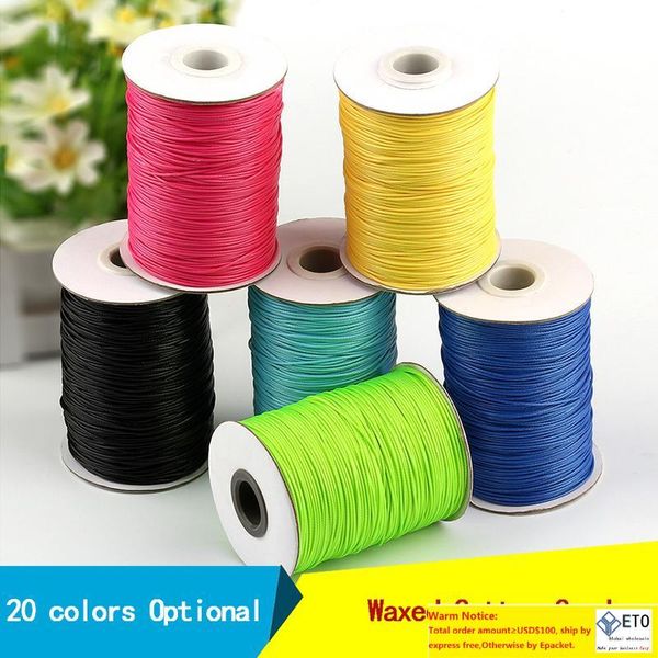 Andções de jóias de fio de jóias componentes de 1 mm de nylon string ladra de linhas de linha acessórios trançados para diy fabricação 45 meterroll preto branco vermelho