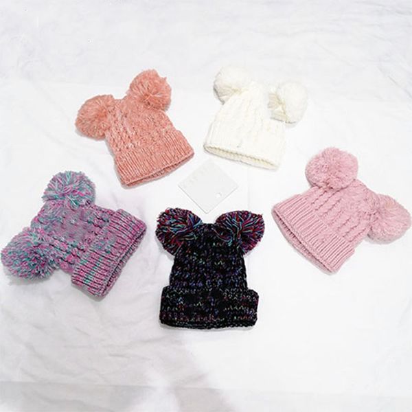 Baby Designer Hat Boys and Girls Kids Caps Moda Autumn Inverno de malha quente Coelho Bolsa casual Ear