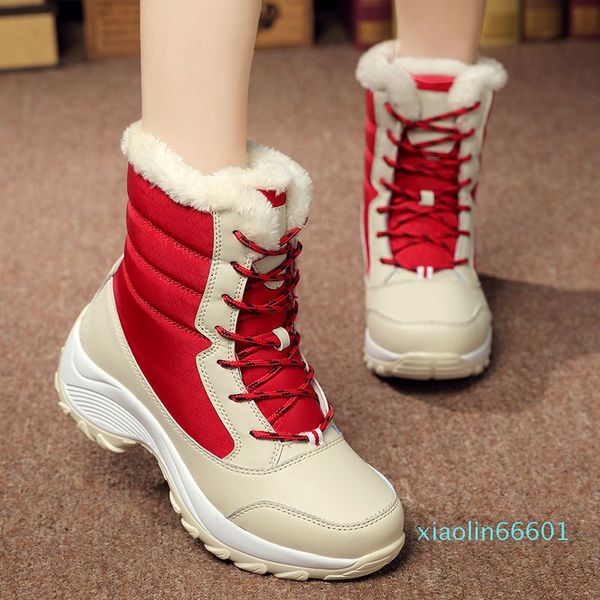 vendi Aus Classic Outdoor Warm Boots Mini Snow Boot High-top USA Christmas Chinese Red Kids Booties Pantofole Stivali caldi