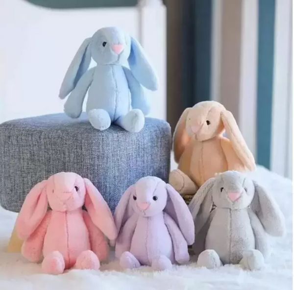 Fedex Conejito de Pascua Favor 12 pulgadas 30 cm Peluche Relleno Juguete Muñeca Creativa Suave Oreja Larga Conejo Animal Niños Bebé Día de San Valentín Regalo de Cumpleaños C1124