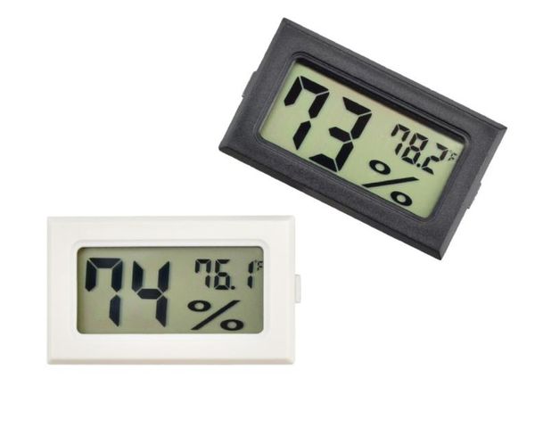 Preto/branco fy-11 mini digital LCD Ambiente Termômetro Termômetro Metor de temperatura de umidade no quarto geladeira Icebox SN313