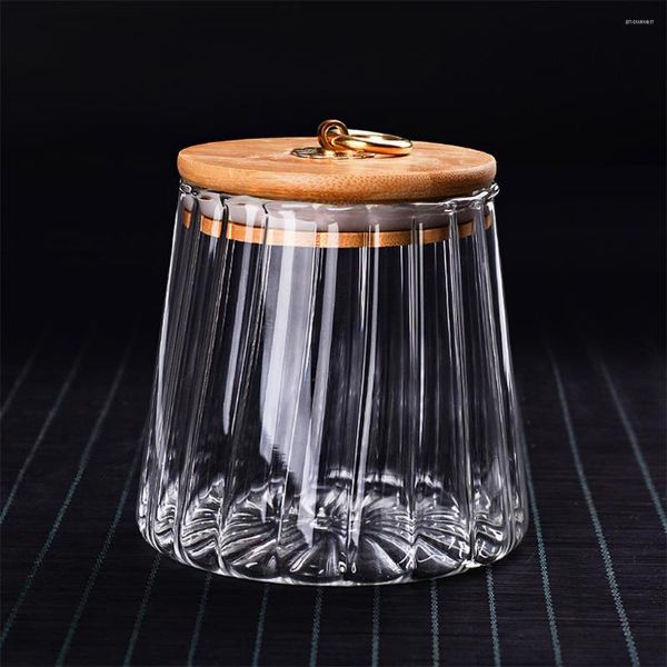 Garrafas de armazenamento frascos de vidro selados com contêineres de tempero de chá para uso doméstico de cereais secos medir xícaras de cozinha ferramenta de cozinha