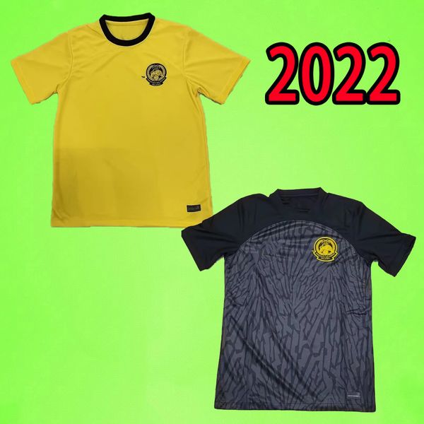 Maglia da calcio Malesia 2022 2023 Maglia nazionale da uomo da uomo 22 23 Home Giallo Away Nero Rasid Talaha Bakhtiar S-2XL