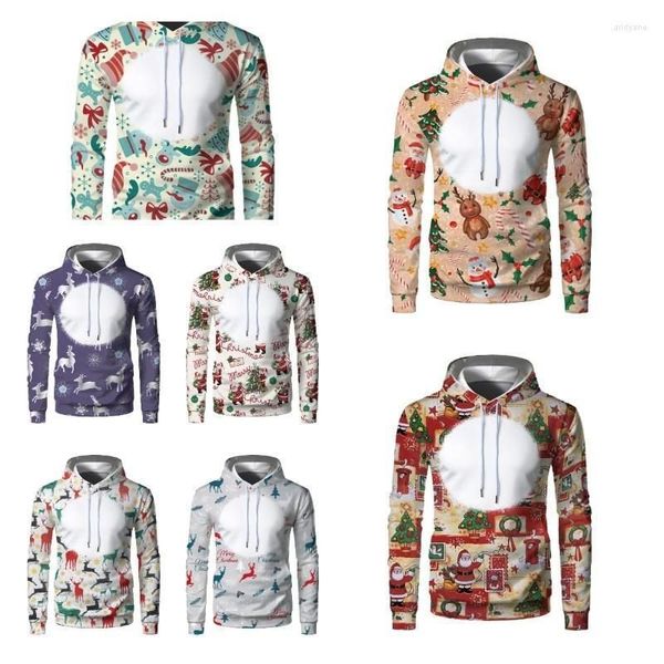 Herren Hoodies Kapuzenpullover Herren S-4XL Pullover Weicher Übergroßer Hoodie Leichte Platte Langarmpullover Für Sublimation DIY