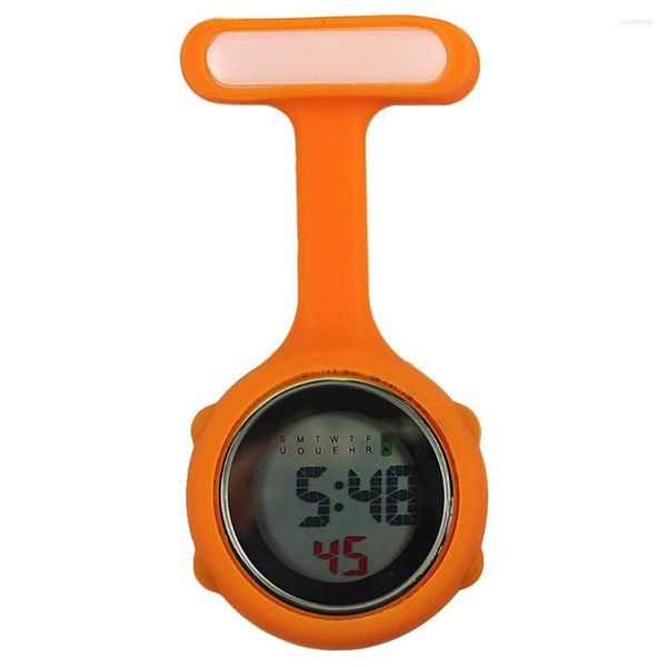 Taschenuhren 1 Stück Digitalanzeige Zifferblatt Fob Brosche Pin Hang Electric Watch