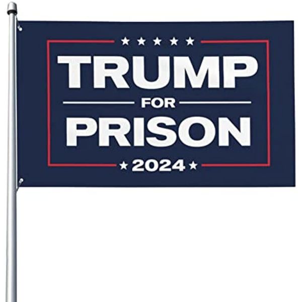 3x5 Anti Trump Flag Fuk para parede da sala para a pris￣o 2024 Fora do poste de bandeira C1124