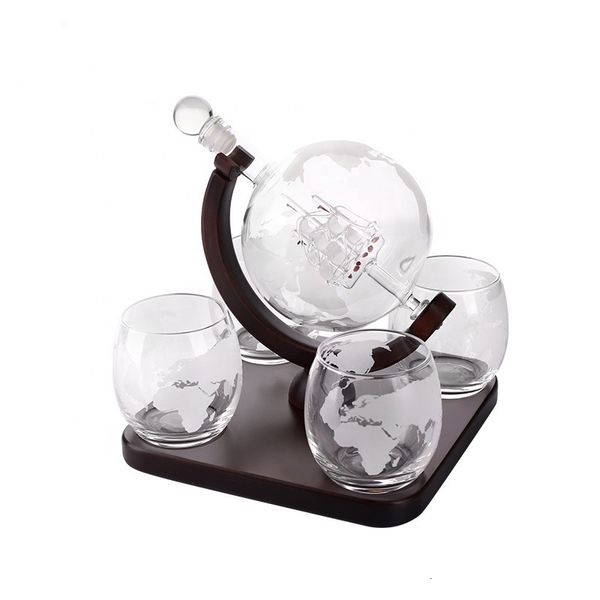 Questões de quadril Zning Creative Glass Wine Conjunto de uísque Red Decanter Home Kitchen Brandy Bar Decoration 221124