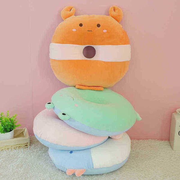 Kawaii Frog Octopus Lobster Fish Plexh Summer Toys Cuddly Doll Sof Soft Cushion Ldren Girls Anninger Gifts J220729