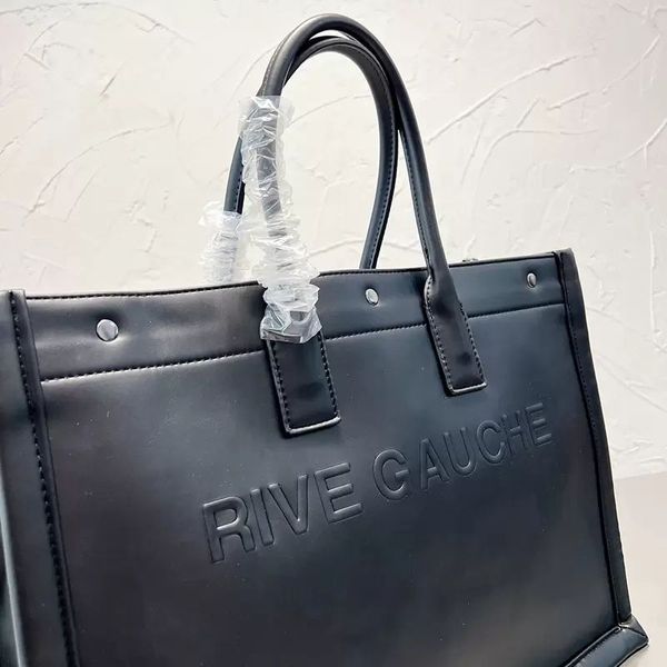 Leder -Tasche ysly Women Rive Gauche Handtasche Umhängetaschen Einkaufstaschen Geldbörse geprägte Buchstaben