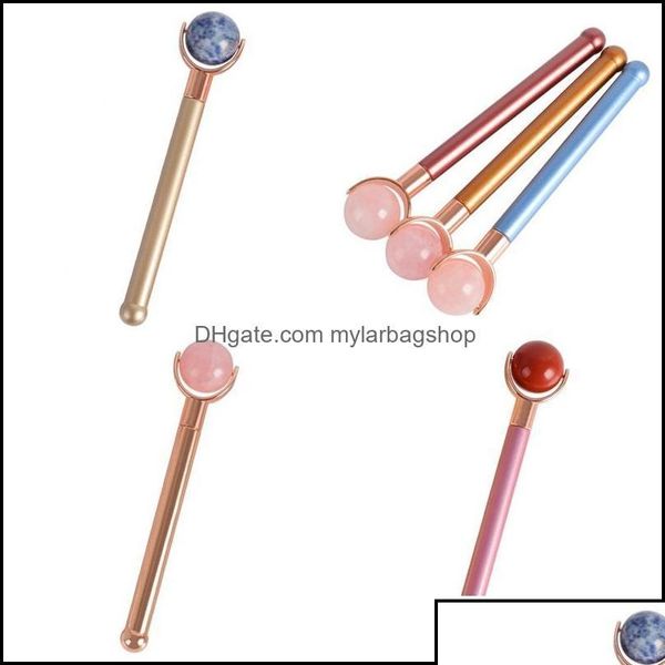 Artes e artesanato Artes e artesanato Presentes Home Garden Roller Masr Lollipop Massor Stick Round Ball Beauty Instrumento de beleza FACE MTICOLOUR K DHDTX