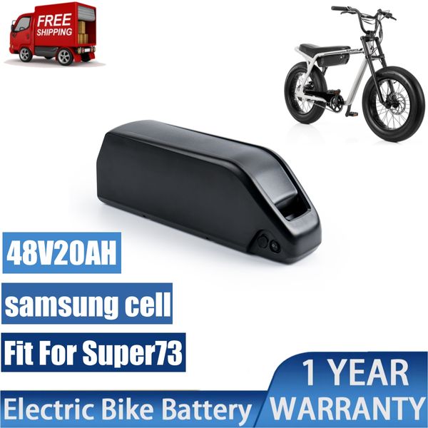 Super73 E-Bike-Batterien 48 V 20 Ah Elektrofahrrad-Akku 36 V 25 Ah mit leistungsstarker 21700 Samsung-Zelle 50e für 500 W 1000 W Motor