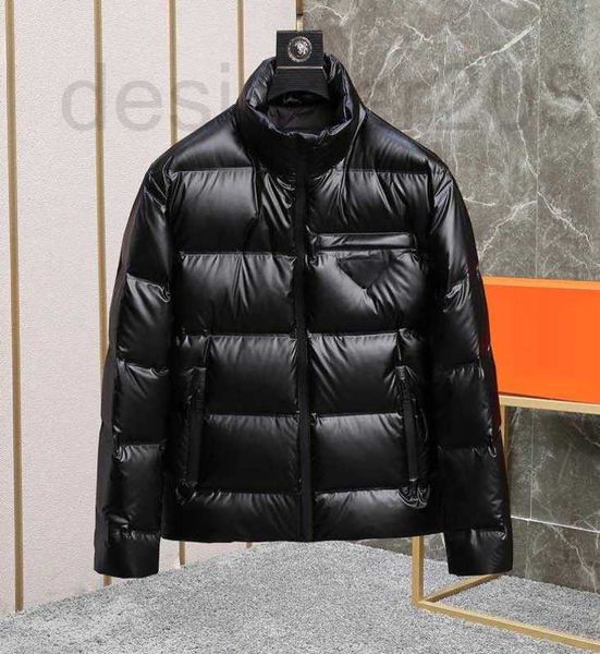 Herren Daunenparkas Designer 2021 Neue klassische Jacke Metalldreiecksmuster Linker Ärmel bestickt Winter Parker Street Style Maßgeschneidert Outdoor NDI7