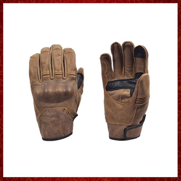 ST536 Palmer Handschuhe Motorrad Leder Retro Urban Classic Guantes Motorrad Moto Roller Lokomotive Outdoor Reitluvas Männer