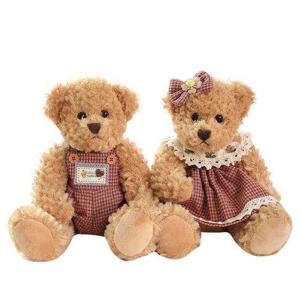 2 PCSparty 26см Прекрасная пара плюшевая медведь Peluche Toy Kawaii платье медвежь