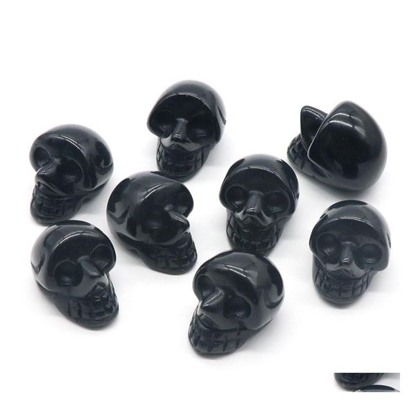 Свободные драгоценные камни 2m естественный obsidain skl head decor State