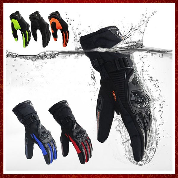 ST576 Luvas de bicicleta de motocicleta de dedo completo Motocross 3 cores Tamanho M-XXL Moto de proteção Glove para homens