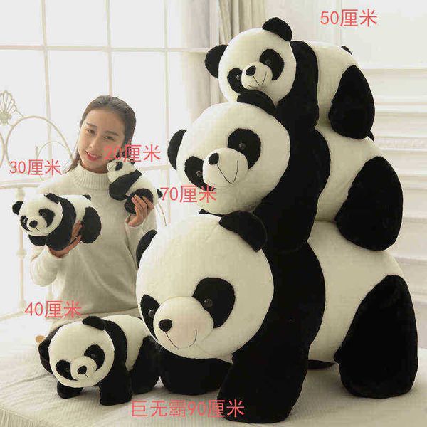 Cute Baby Big Giant Panda Bear Coccole Morbide coccole Pop Cuscino Cartoon Home Bed Decor Regalo J220729