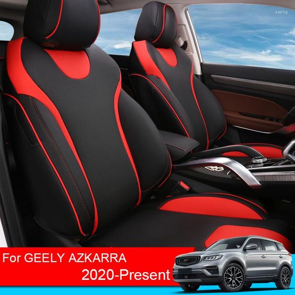 Coprisedili per auto Fodera per cuscino circostante completa in pelle PU Proteggi su misura per Geely AZKARRA 2022-Presente Accessorio automatico impermeabile