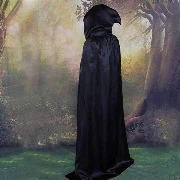 Tema Costume Adulto Halloween Grim Reaper Mantello Mantello Cosplay Wizard Devil Nightclub Bar Dress Vampires Party 221124